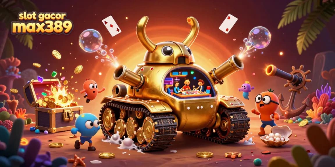 Menangkan slot gacor max389 dalam permainan kasino yang penuh gemerlap, dengan simbol keberuntungan dan bonus menarik.