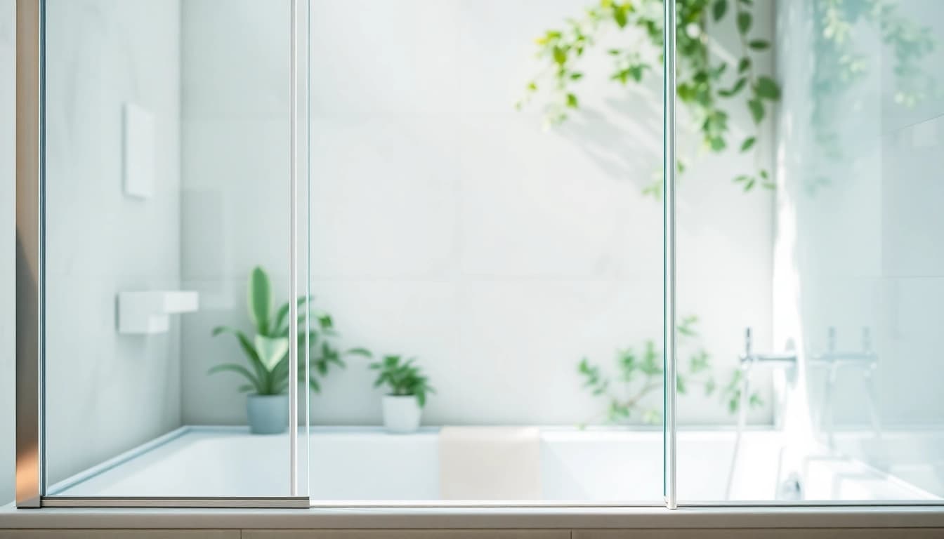 Admire la paroi de douche 150x200 en verre clair avec un cadre en aluminium élégant.
