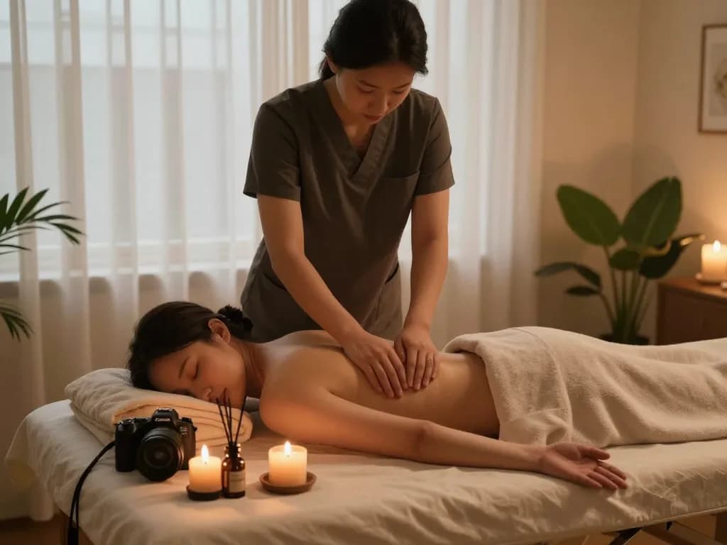 평온한 가정 환경에서 출장안마를 수행하는 경험이 풍부한 치료사.