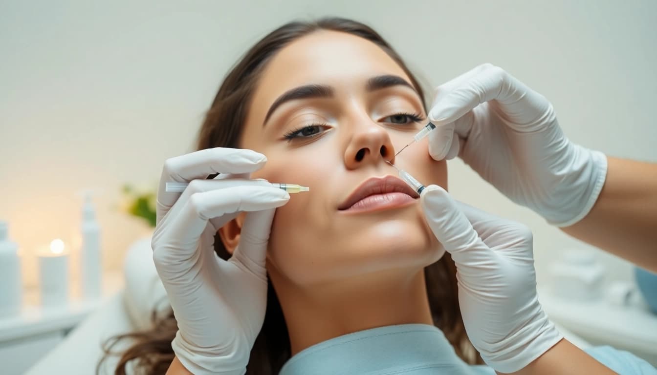Administering Botox Nyack in a professional spa environment, highlighting aesthetic care and tranquility.