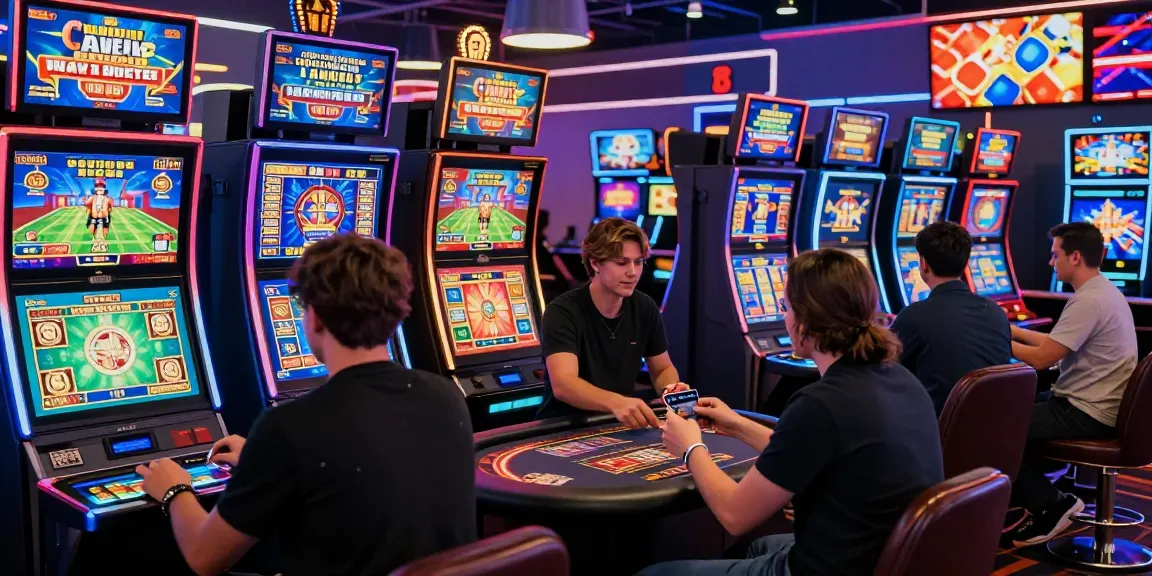 Exciting gameplay at credit card casinos in the UK with diverse players enjoying digital gaming experiences.