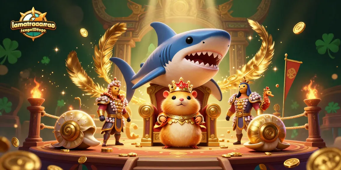 Experience the thrill of gaming at lamatracamexicangrilltogo with the fierce hamster king and vibrant casino elements.