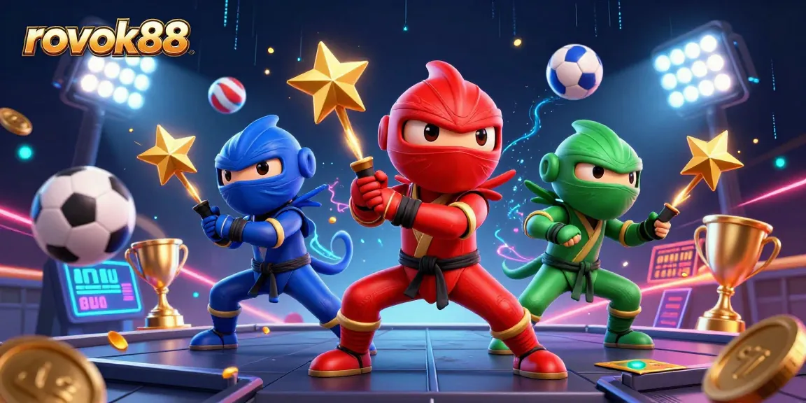 Experience thrilling action at rokok88 with vibrant 3D characters and live gaming elements!