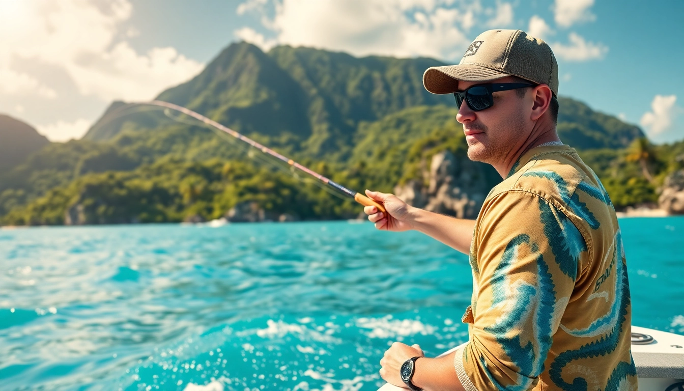Angler engaged in saltwater fly fishing under natural sunlight, highlighting the thrill and beauty of the activity.