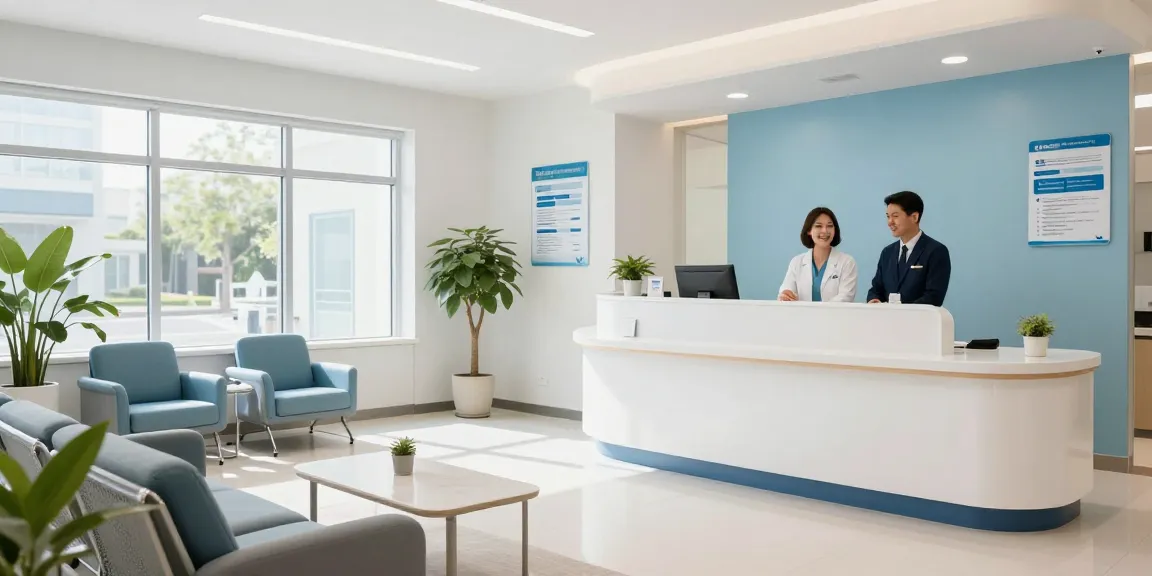 COBRA health insurance options at a welcoming healthcare provider clinic, showcasing patient care and professional medical services.