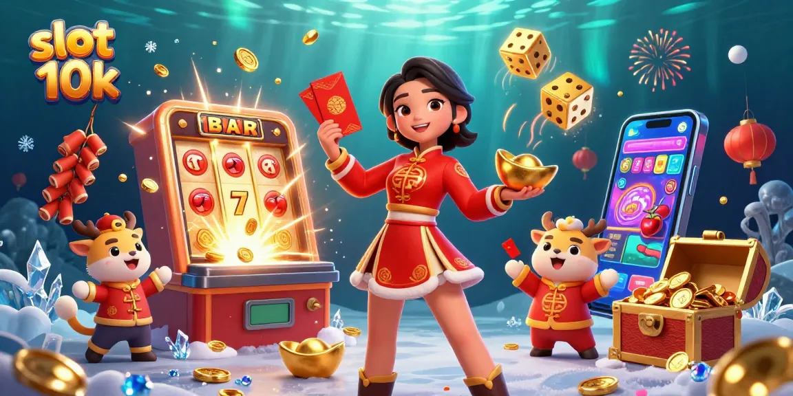 Experience exciting wins at slot 10k with a vibrant scene of jackpots and celebrations.