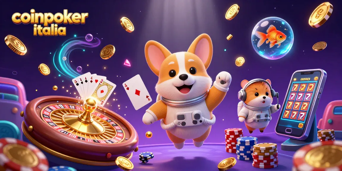 Gioca a CoinPoker Italia nel fantastico mondo dei casinò spaziali con elementi scintillanti.