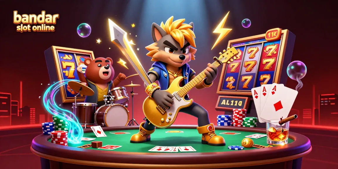 Experience bandar slot online excitement with vibrant characters and dynamic gaming elements.