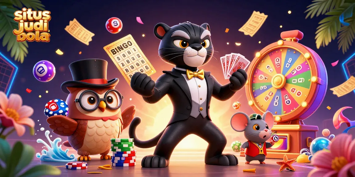 Engage in situs judi bola with a stylish panther dealer, playful owl, and lucky mouse.