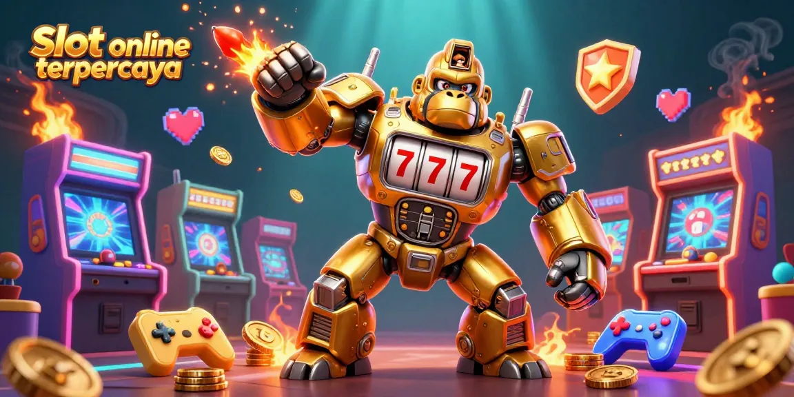 Engage in thrilling gameplay with slot online terpercaya, showcasing vibrant 3D casino elements and dynamic characters.