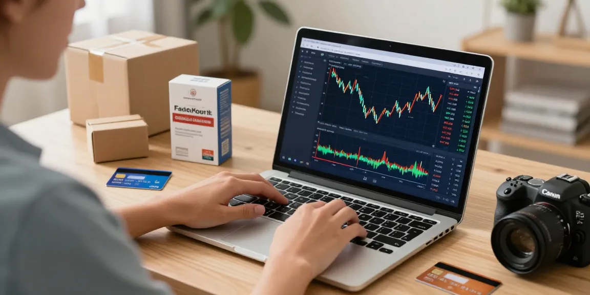 Real-time live forex charts for online shopping evaluation on an e-commerce platform.