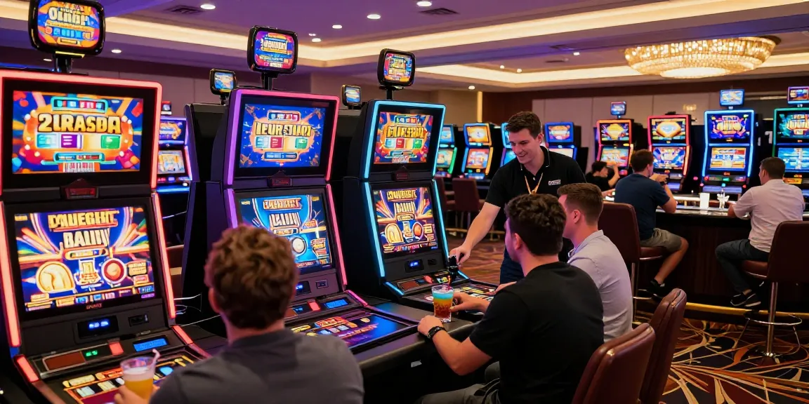 Players enjoying games at popular casinos that accept credit cards, vibrant atmosphere and engagement.
