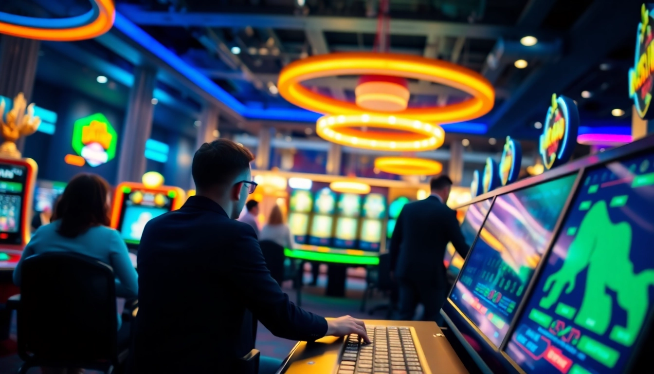 Experience thrilling gameplay at a Non gamstop casino Uk, showcasing a vibrant online gaming environment.