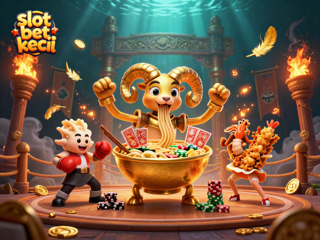 Engage with slot bet kecil to experience a vibrant 3D scene of a dynamic casino battle.