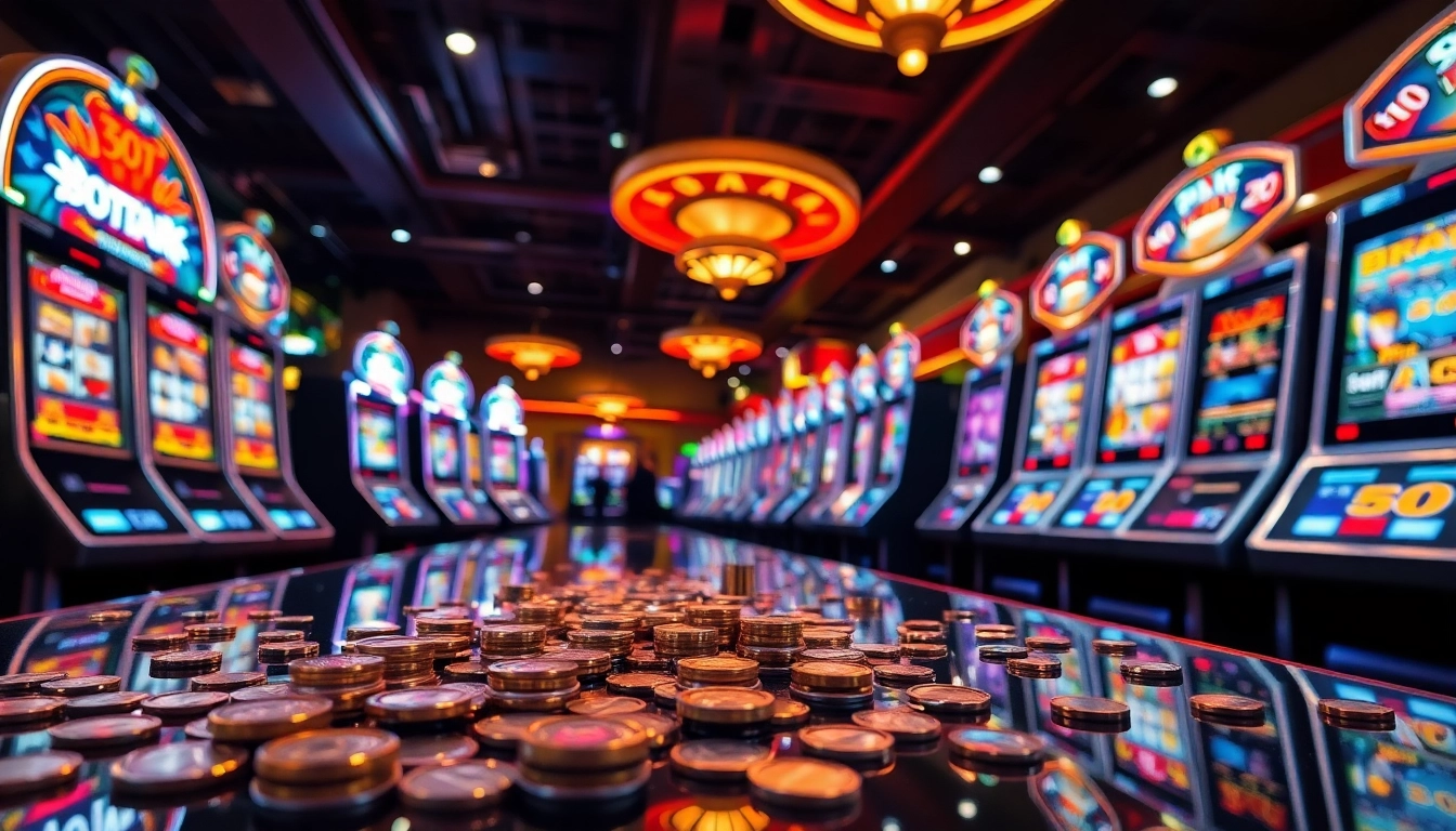 Menangkan di slot 50 perak dengan mesin dan suasana kasino yang memikat.