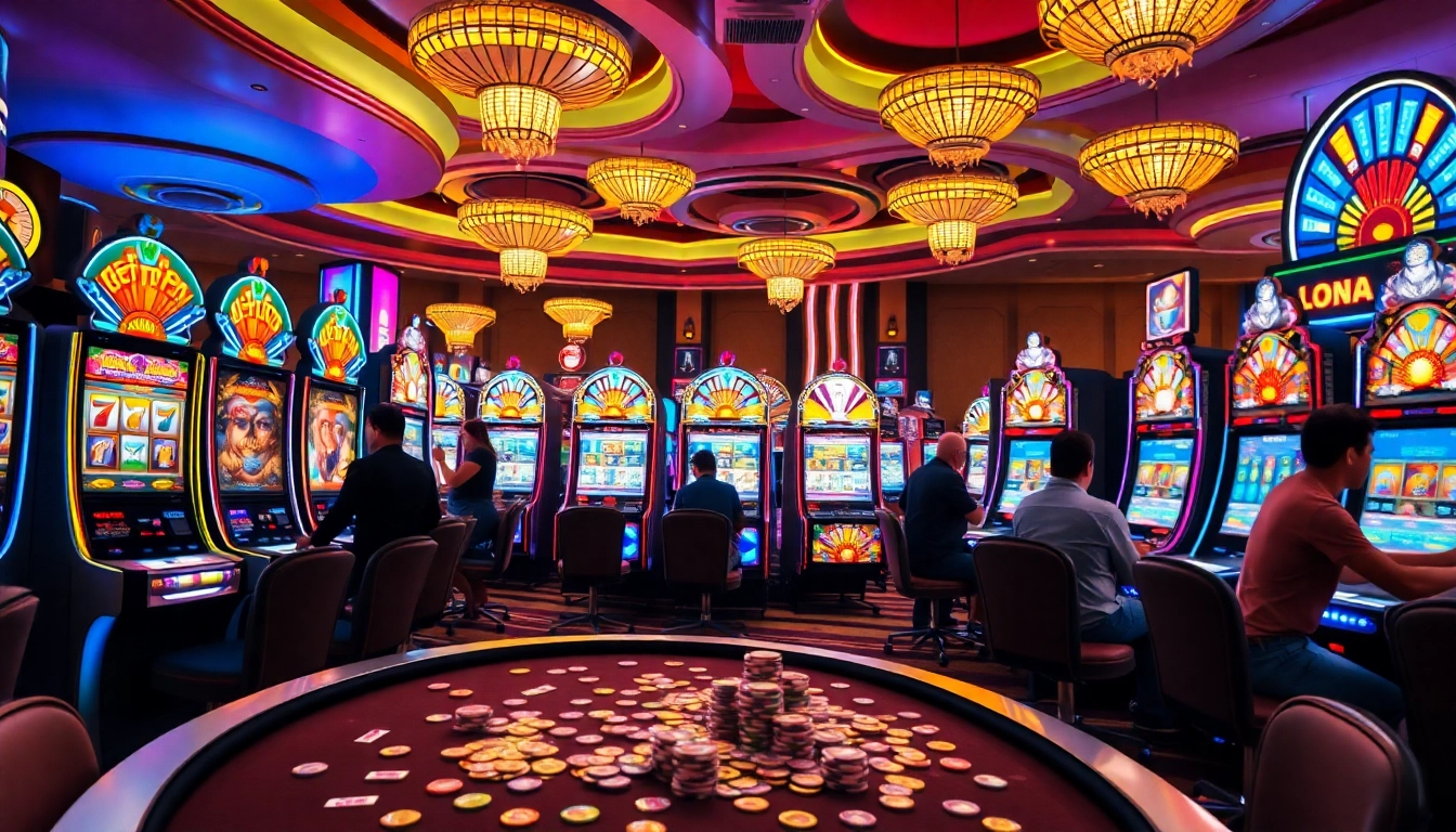 Menangkan slot gampang menang dengan terlihatnya mesin slot yang cerah dan pemain bersemangat.