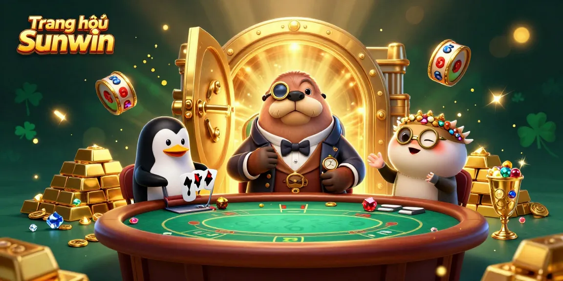 Experience the excitement at Trang chủ Sunwin with the jolly walrus and casino-themed underwater scene.