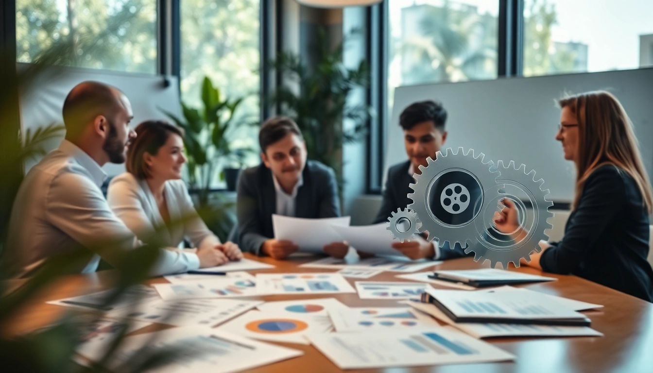 Visualize Acquisition Planning/Strategy Capture Management with a team collaborating at a conference table.
