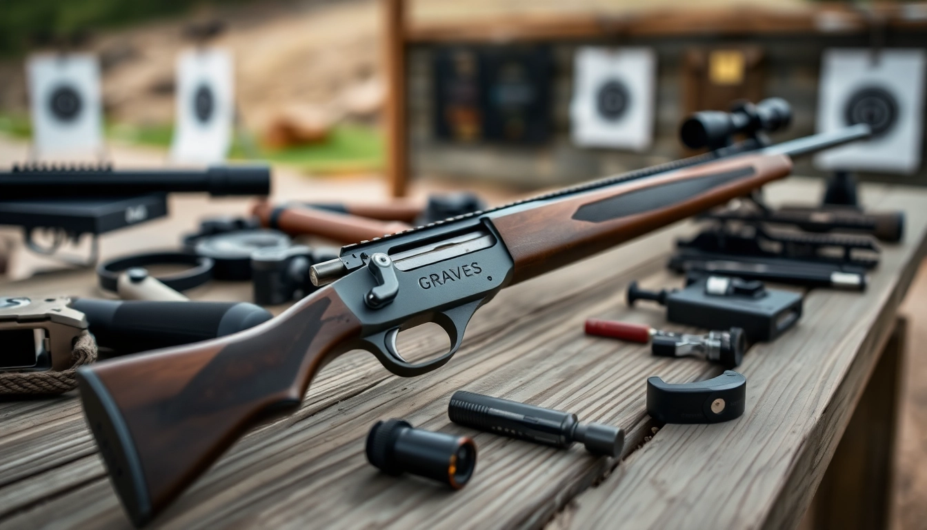 Showcasing graves alamo 15 trigger against a rustic shooting bench backdrop, emphasizing precision craftsmanship.