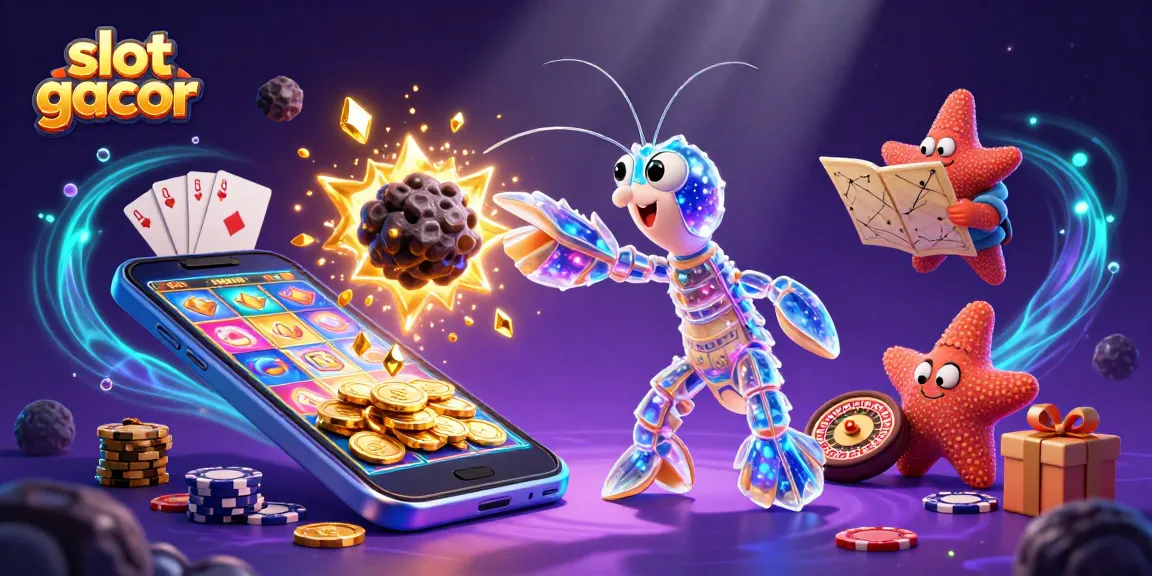 Experience the thrill of slot gacor with a vibrant galaxy scene featuring winning elements and action.