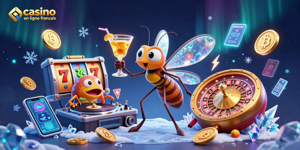 Jouez dans le casino en ligne français au milieu d'une illustration captivante de héros casino.