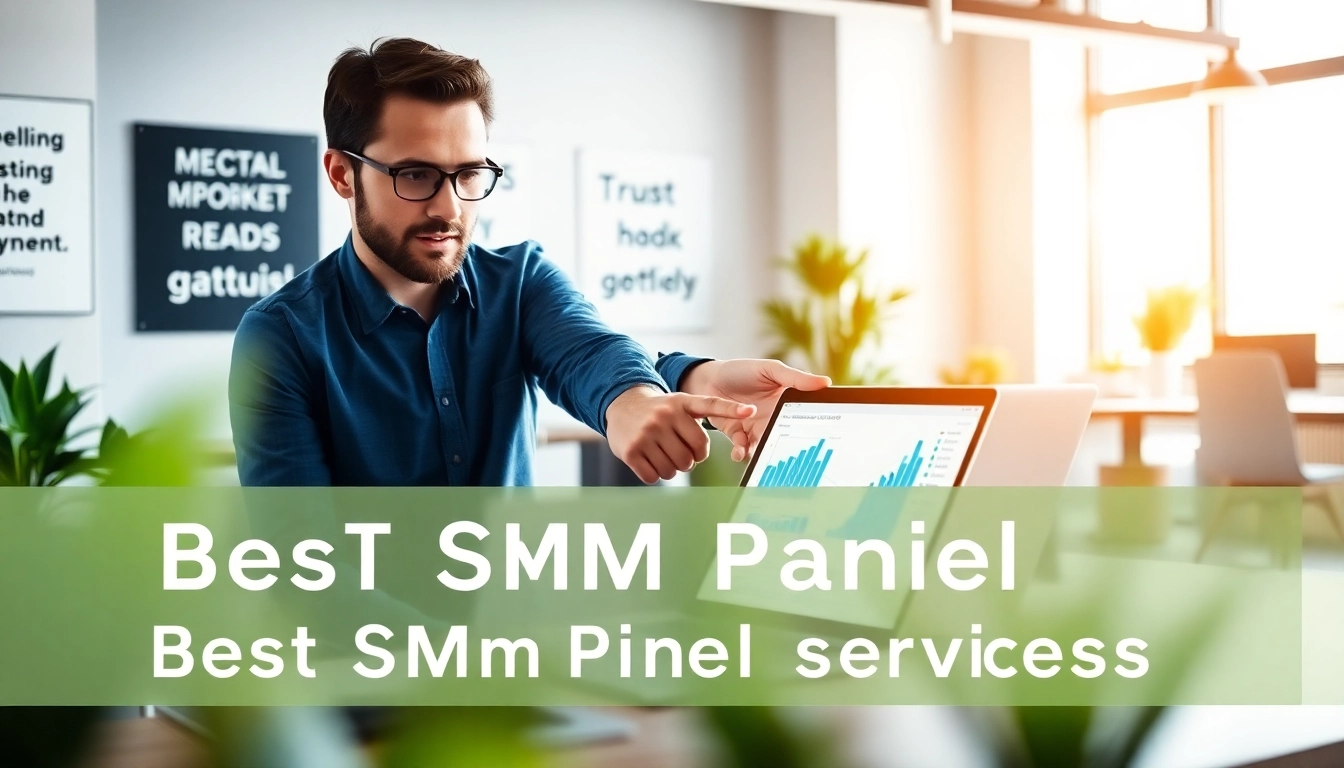 Analyze metrics for the best smm panel with a professional strategist in a modern workspace.