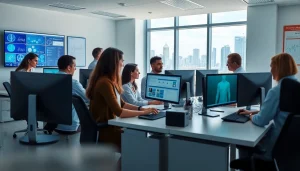 IT Services for Healthcare Tampa team collaborating in a bright, professional office.