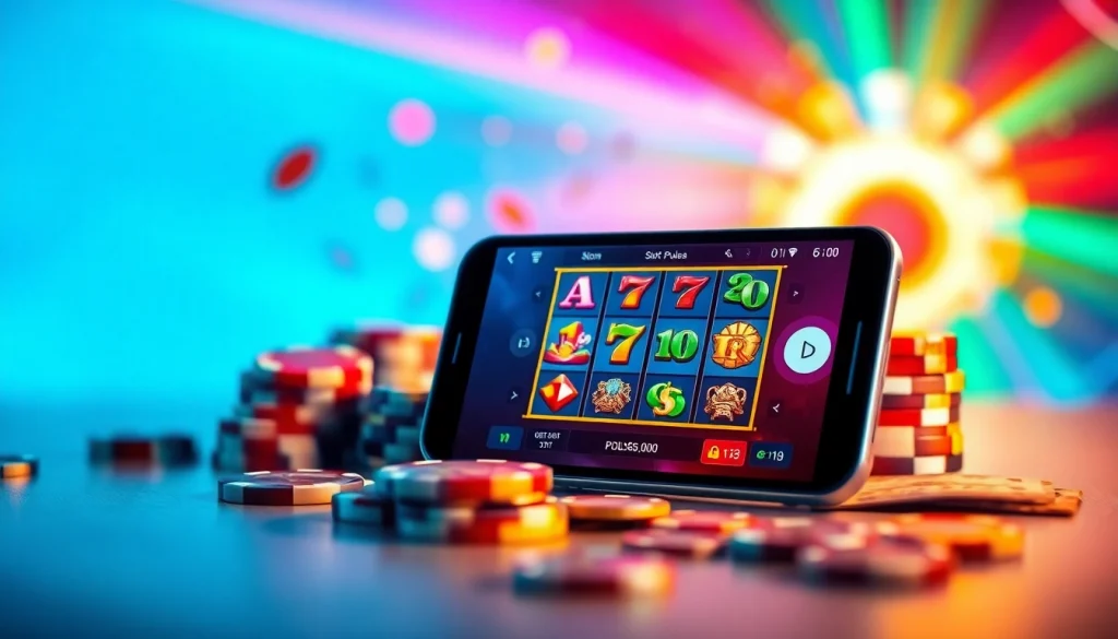 Menggoda pemain dengan slot pulsa yang menarik dengan tampilan smartphone dan chip permainan.