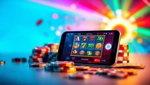 Menggoda pemain dengan slot pulsa yang menarik dengan tampilan smartphone dan chip permainan.