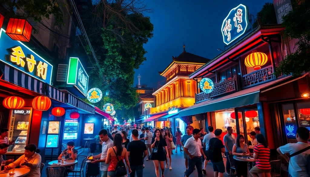 Explore the lively 하노이밤문화 with vibrant nightlife scene showcasing local bars and cafés.