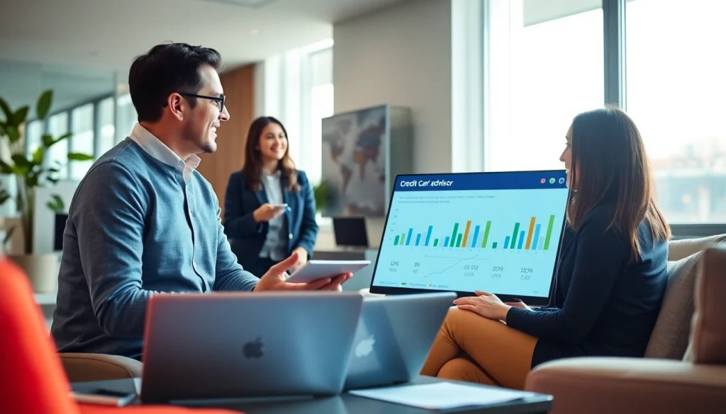 신용카드 현금화의 장점을 설명하는 전문가의 모습