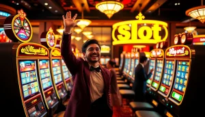 Experience big wins at slot depo 5rb gaming machines showcasing vibrant casino excitement.