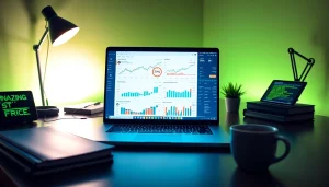 Infosec analysis in a modern workspace with Amazon price graphs.