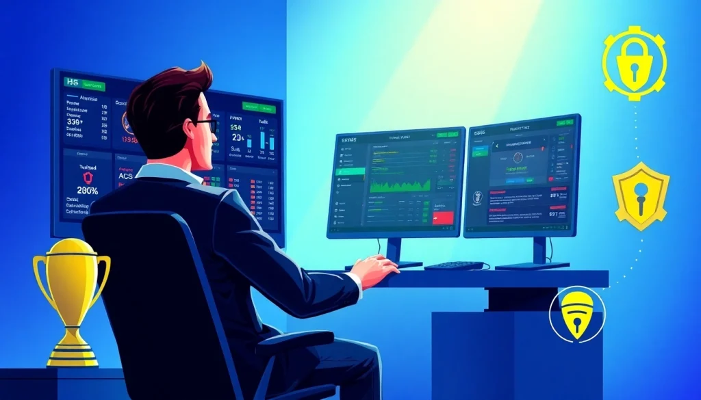 Secure online sports betting environment illustrating 슈어맨3 with modern technology and trust symbols.