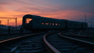Emergency responders assess the aftermath of the spain train crash, showcasing resilience amid devastation.