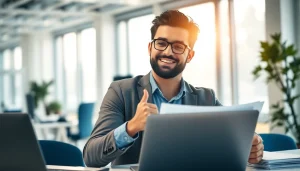 Master IT certifications without studying in a bright office scene showcasing professionalism and confidence.