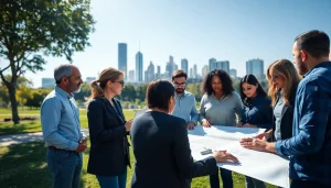 Explore construction advocacy in urban collaboration, showcasing teamwork and innovation.